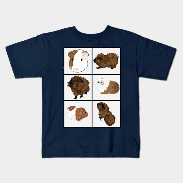 Guinea Pigs! I Kids T-Shirt by JDHegemann